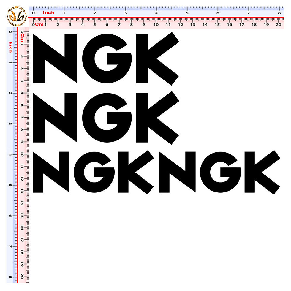 Miniatura: Adesivi Sticker NGK 4 Pz. Size 10-12 cm