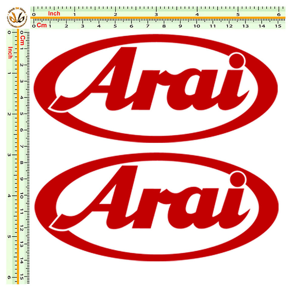 Miniatura: Sticker ARAI adesivi 2 pz. Size 15 cm.
