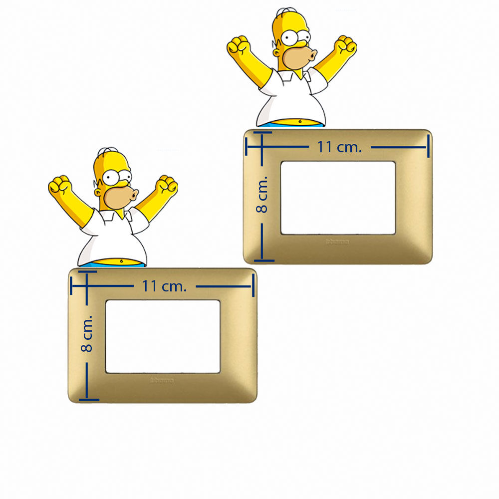 Adesivi omer mitico interruttori luce 2 pz.