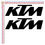 Miniatura: Adesivi Sticker KTM 2 Pz. Size 20 cm.
