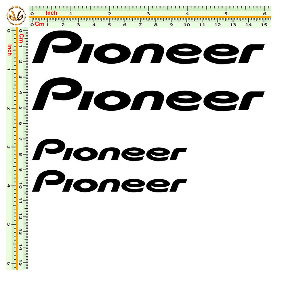 Miniatura: Adesivi Sticker Pioneer 4 Pz. Size 10 - 15 cm