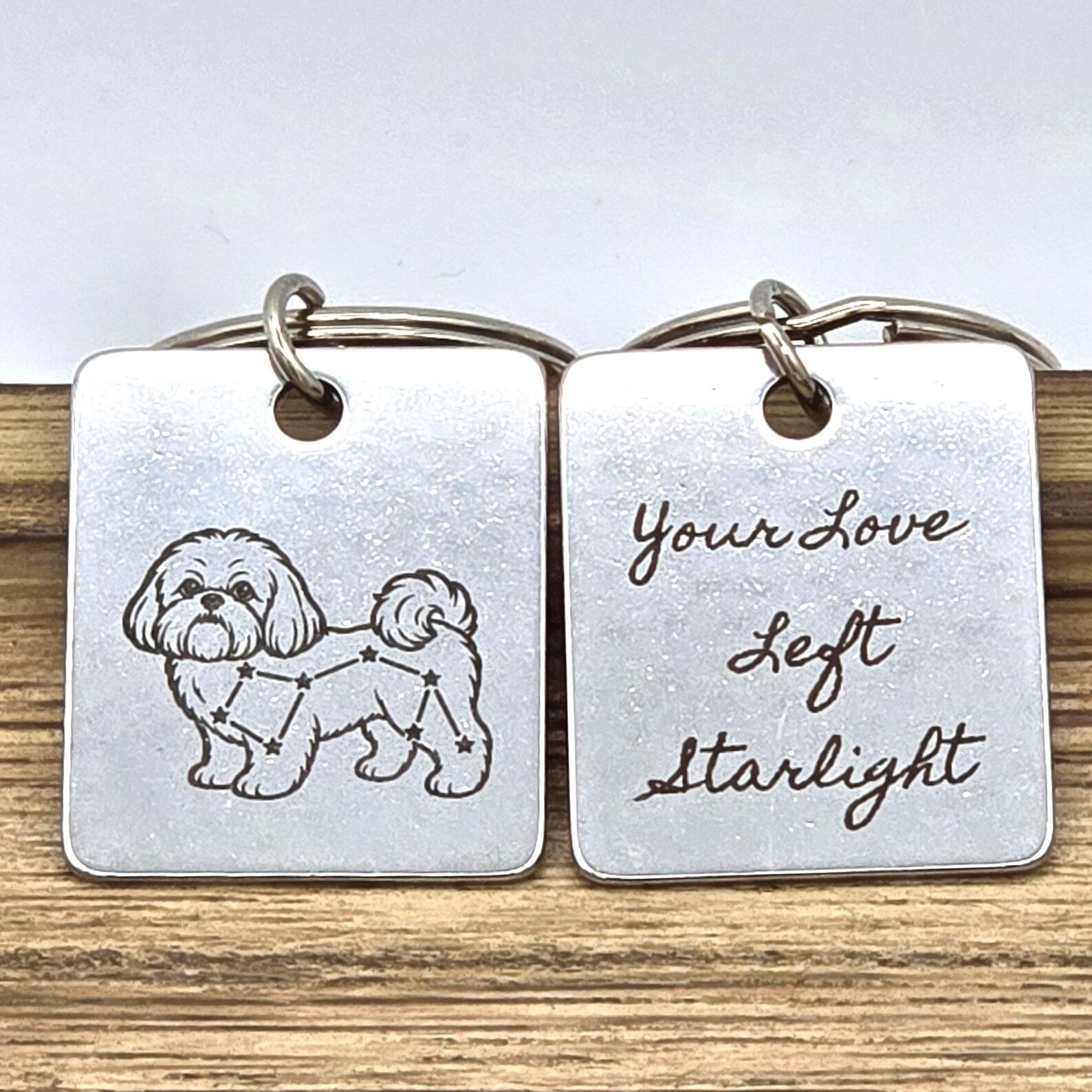 Shih Tzu Pet Memorial Keychain — photo 1