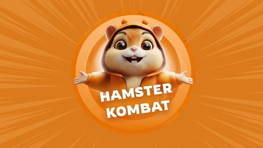 A Hamster with a organce background
