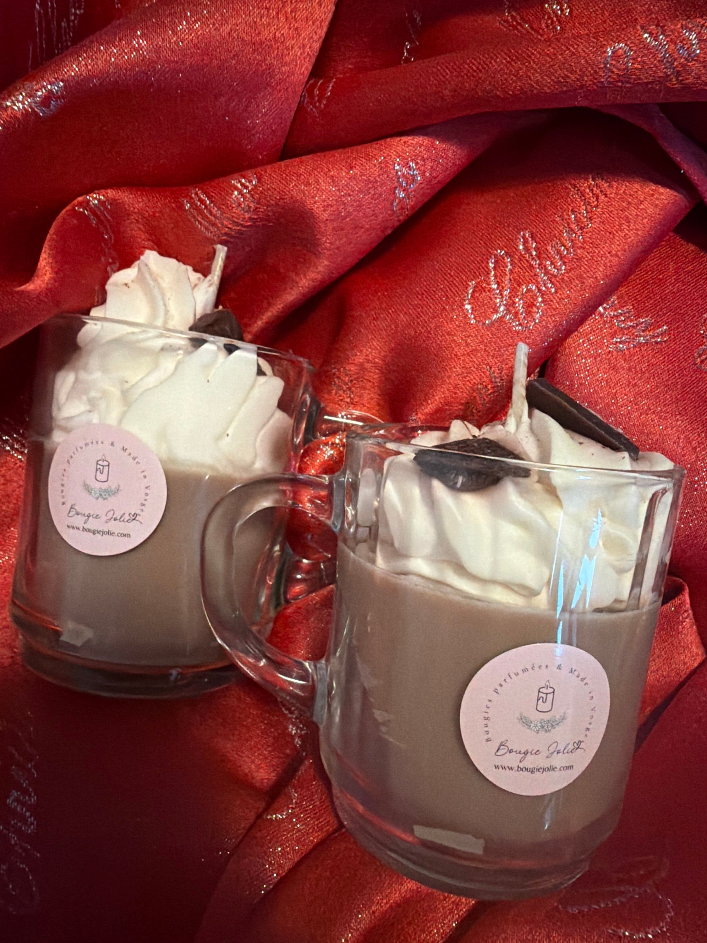 Bougie Chocolat rocher praliné