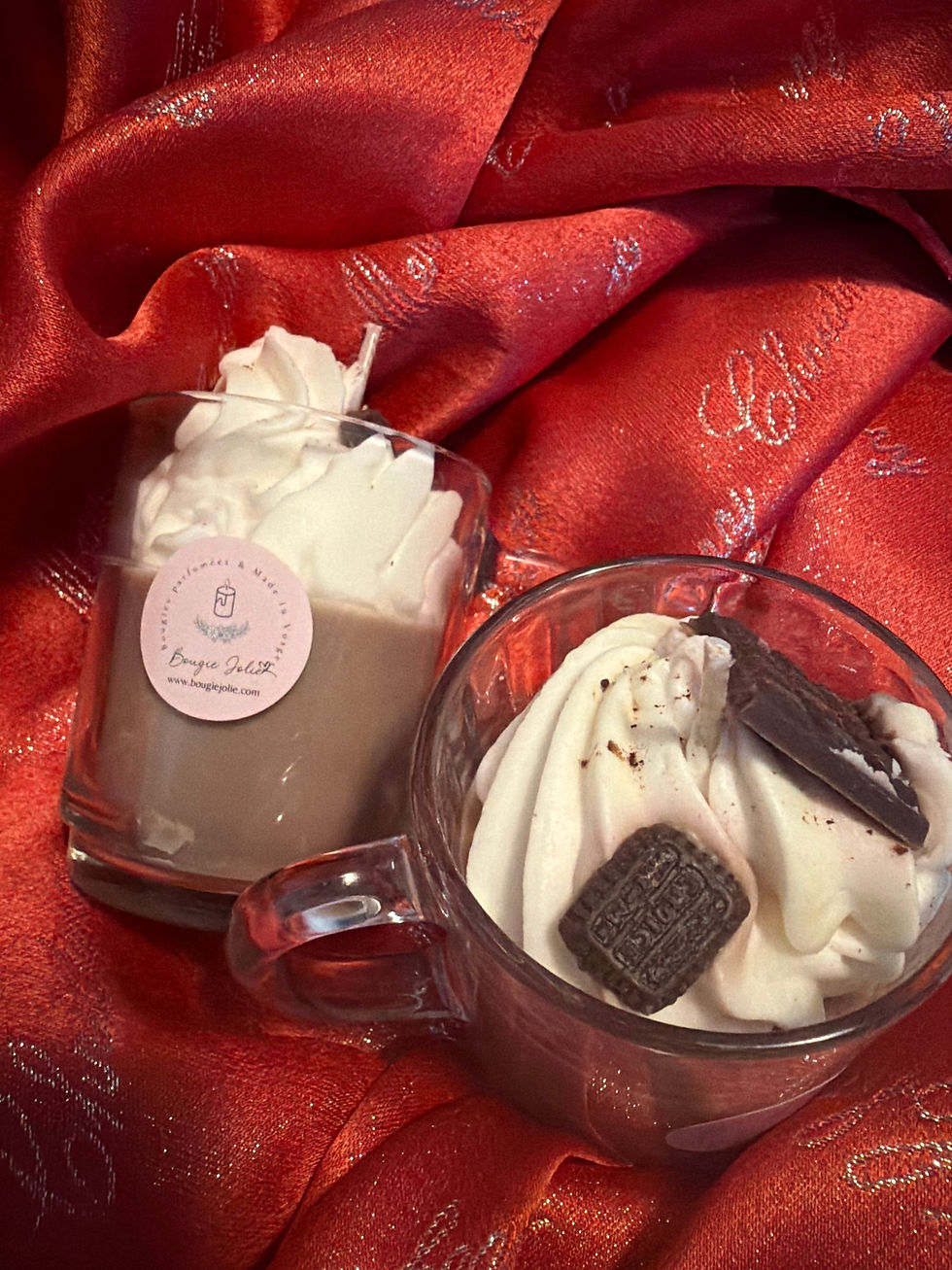 Miniature : Bougie Chocolat rocher praliné