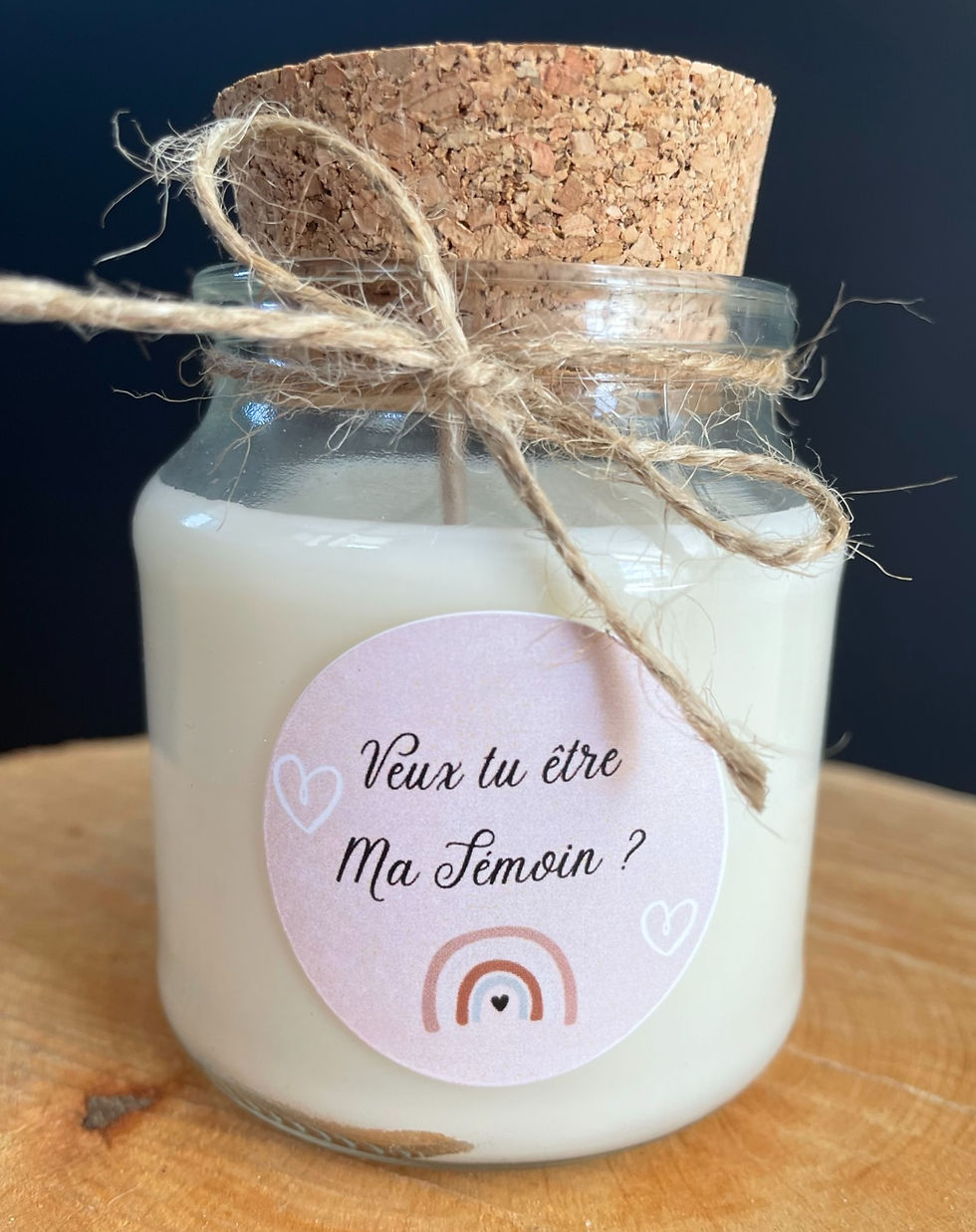 Miniature : Bougie Gros format personnalisable Couvercle liège