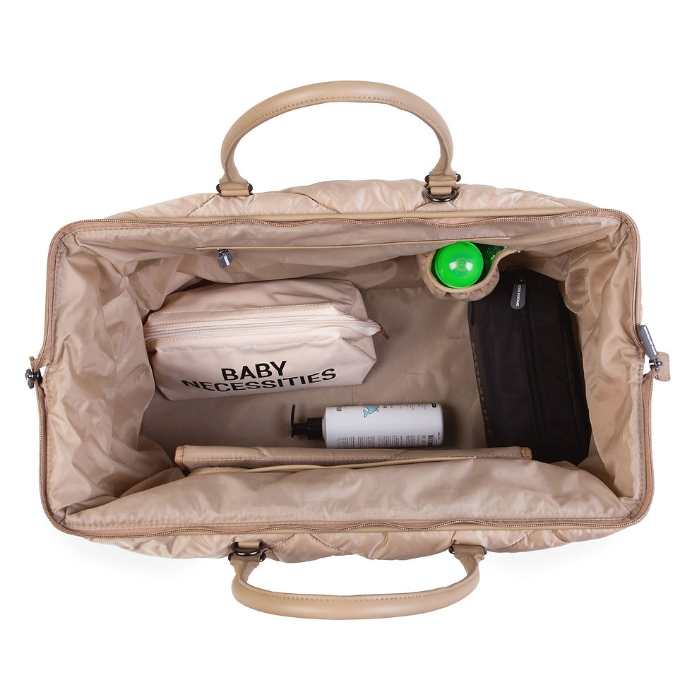 Thumbnail: CHILDHOME Mommy Bag - Puffered Beige