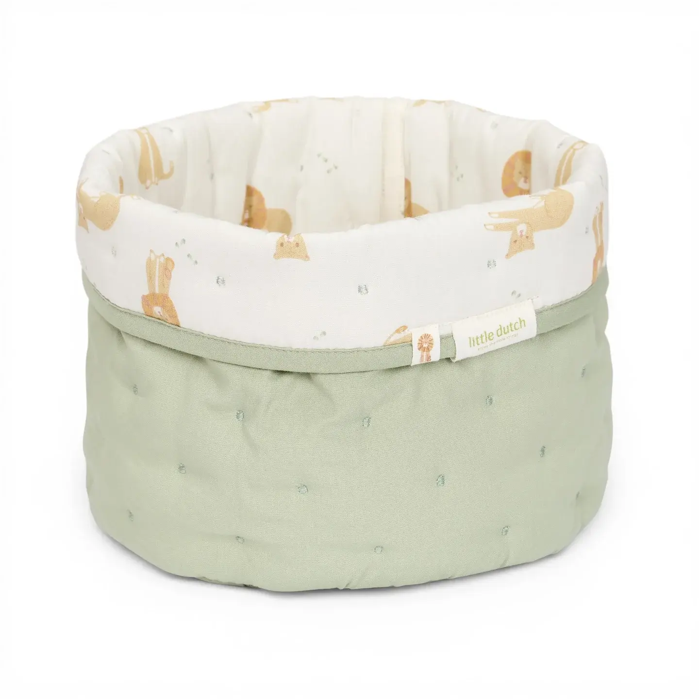LITTLE DUTCH -Storage basket quilted small Safari Leo