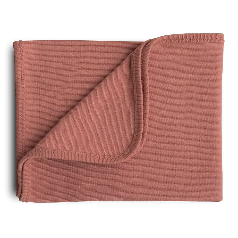 Thumbnail: Mushie Ribbed Baby Blanket