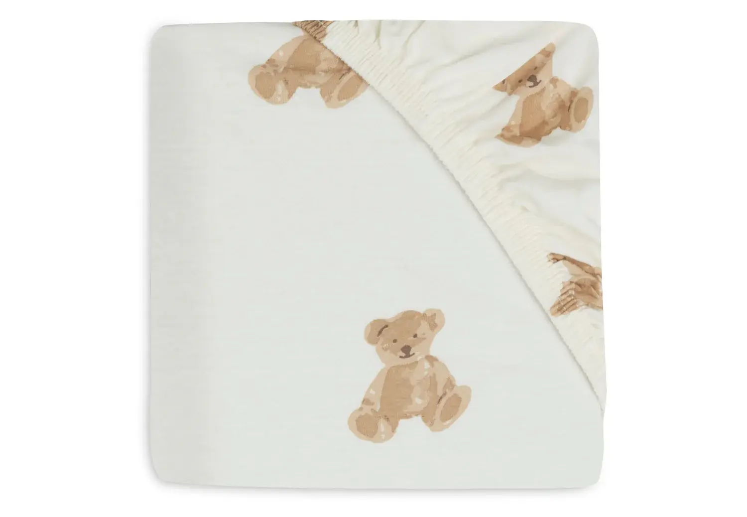 JOLLEIN -Fitted Sheet - Jersey - Teddy Bear