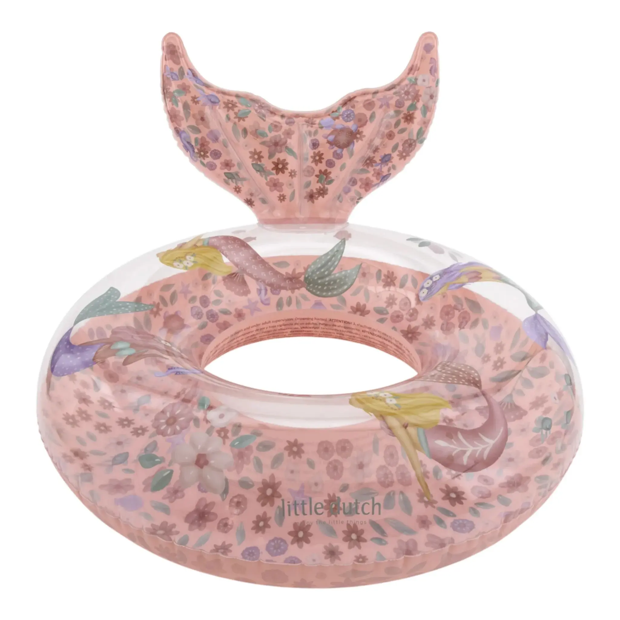 LITTLE DUTCH - Swim Ring with tail - Pink - Dreamy Mermaid