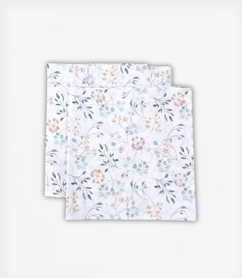 TINY TOES - 2pc Crib Sheet Set - Botanical Breeze