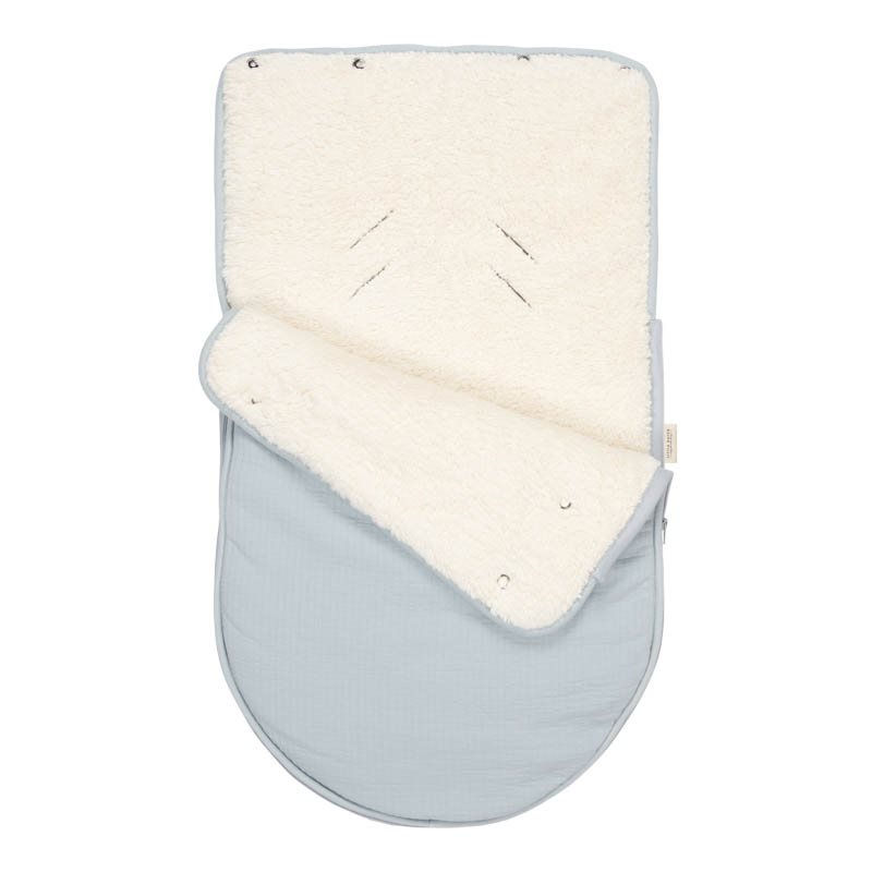LITTLE DUTCH Car Seat Footmuff Pure Soft Blue
