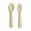 Thumbnail: Mushie Dinnerware Fork and Spoon Set