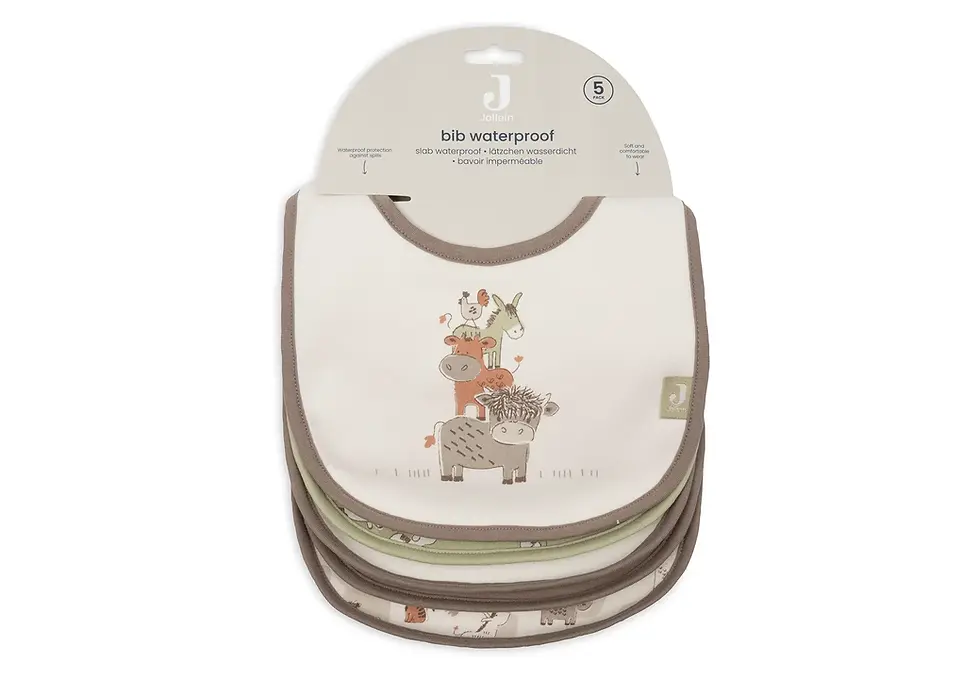 Thumbnail: JOLLEIN -Bib Jersey Waterproof - Barn Buddies - 5 Pack