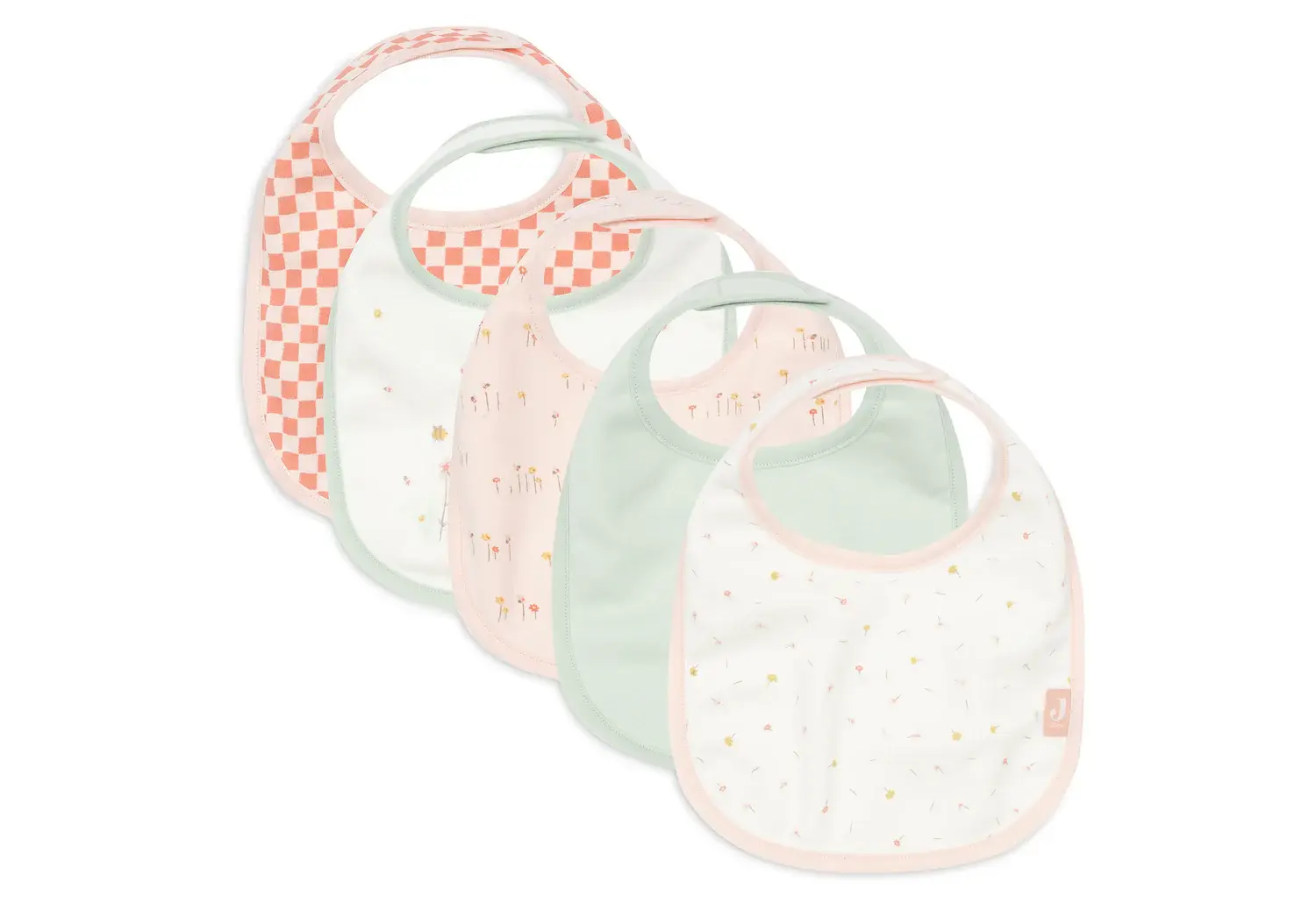 JOLLEIN -Bib Jersey Waterproof - Pretty Picnic - 5 Pack