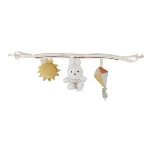 Thumbnail: Miffy Stroller Toy Chain Vintage Sunny Stripes