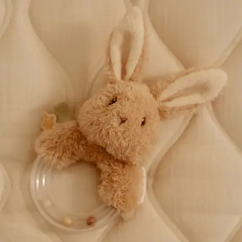 Thumbnail: LITTLE DUTCH Ring Rattle Bunny - Baby Bunny