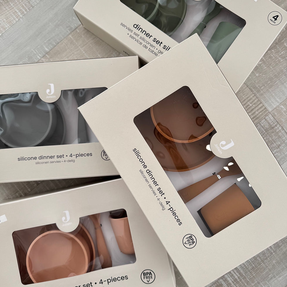 JOLLEIN - Silicone Suctuion Dinner Set - 4pcs