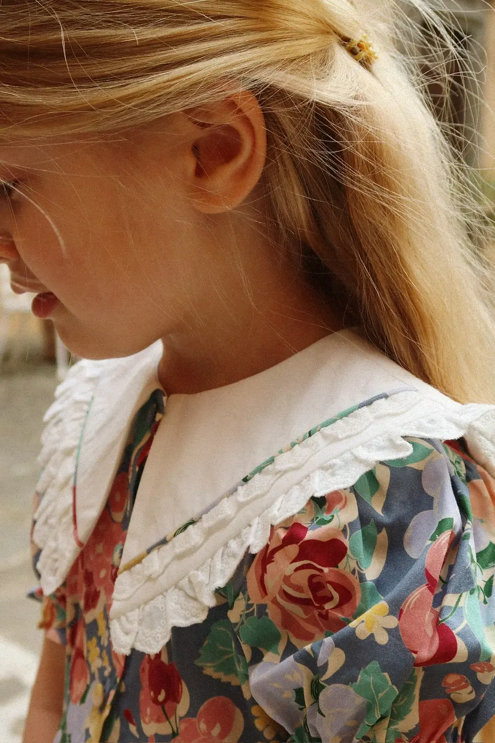 Thumbnail: KONGES SLODJ - COEUR COLLAR DRESS Bloomiegrape Blues