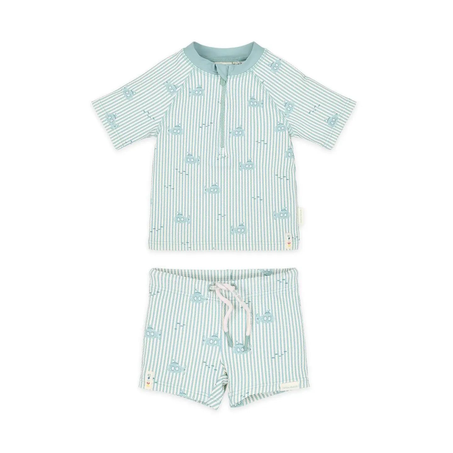 LITTLE DUTCH - Short Sleeve Swim Shirt and Shorts Ocean Adventure