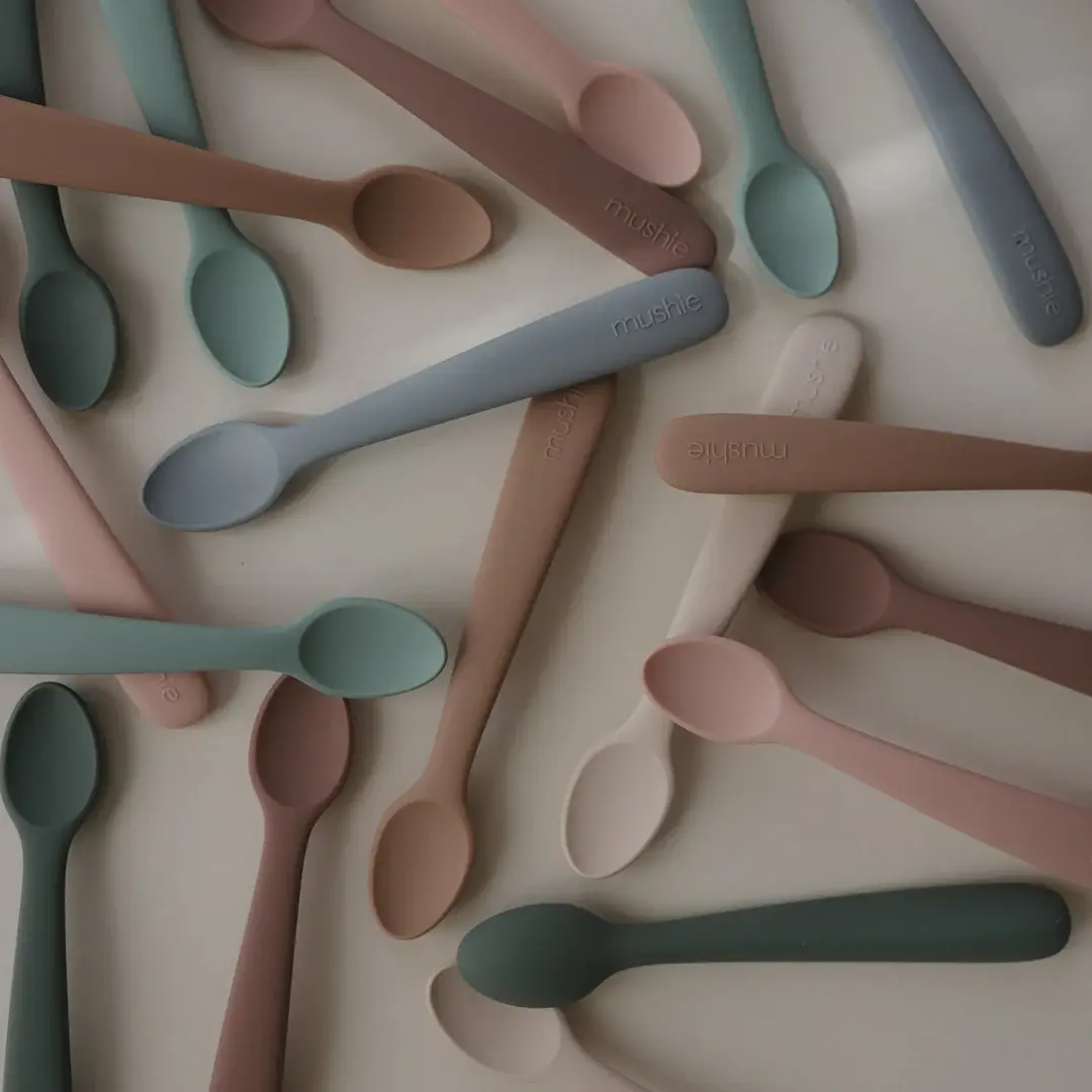 Mushie Silicone Feeding Spoons
