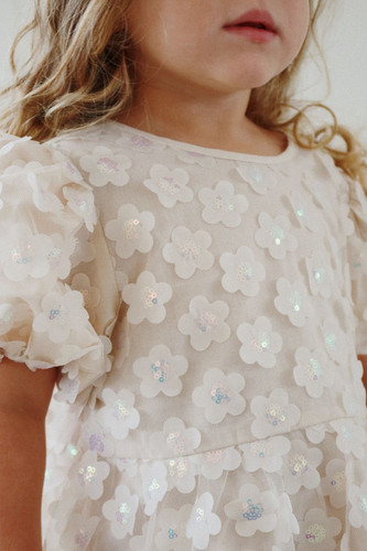 KONGES SLODJ - Sally Dress - Pearld Ivory | miniMINIMALISTC