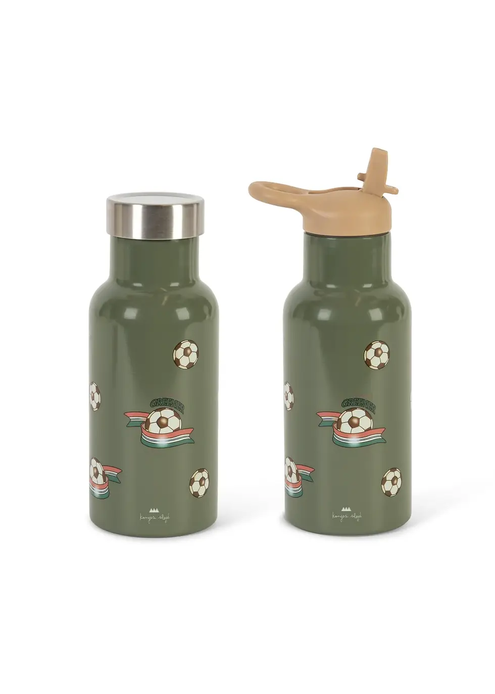 Thumbnail: KONGES SLOJD - Thermo Bottle GREEN KICK IT