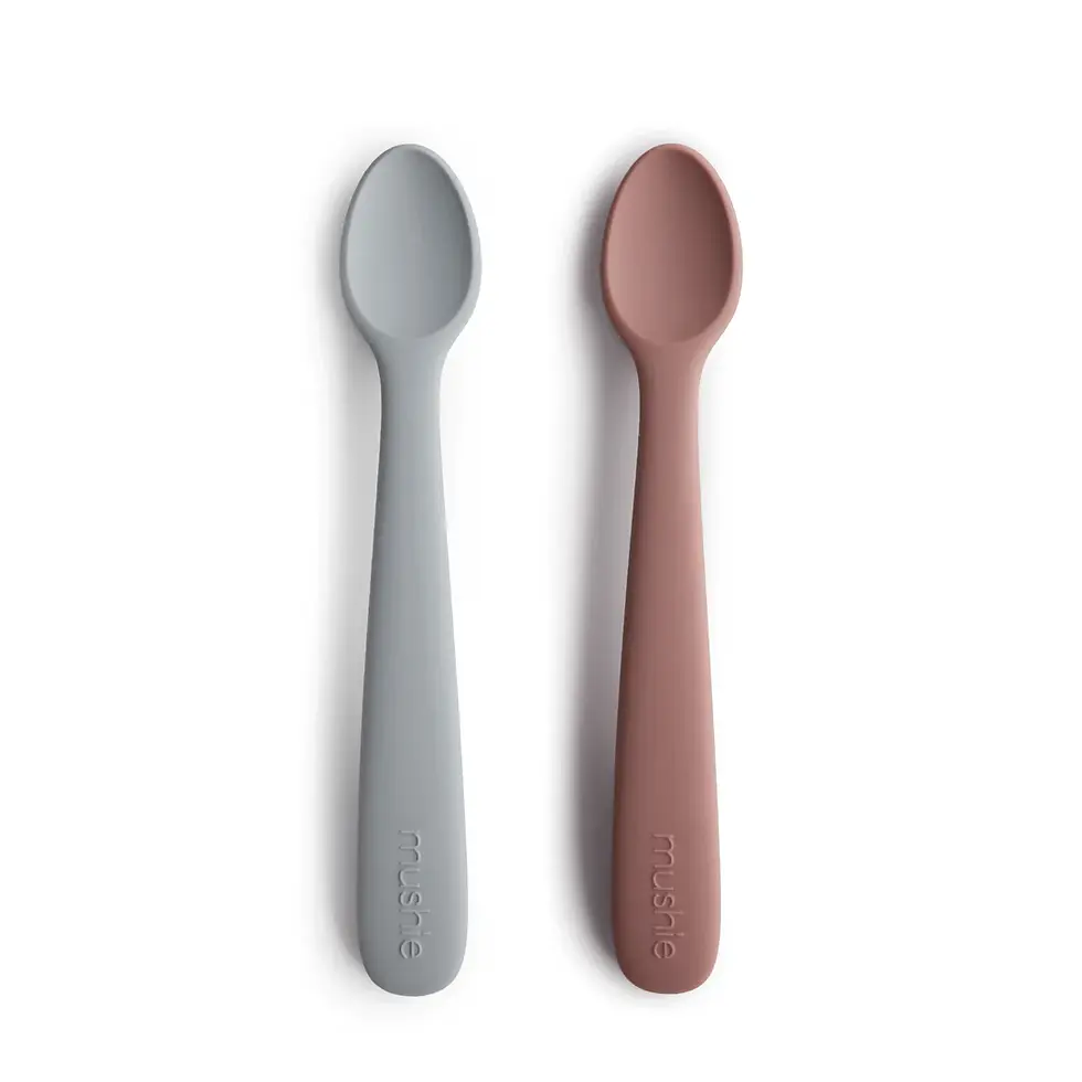Thumbnail: Mushie Silicone Feeding Spoons