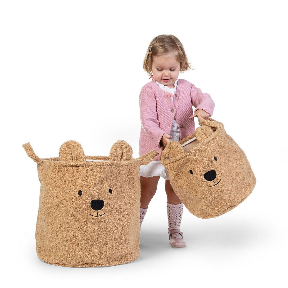 Thumbnail: CHILDHOME Teddy Basket 30x30x30 - Beige