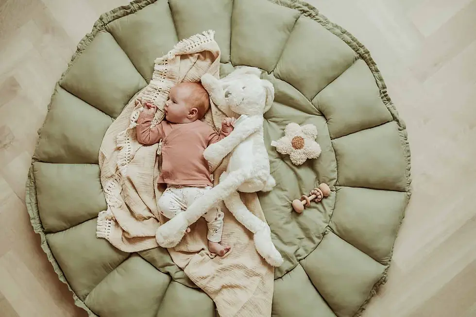 Play&Go Bloom Meadow Green Organic Babymat