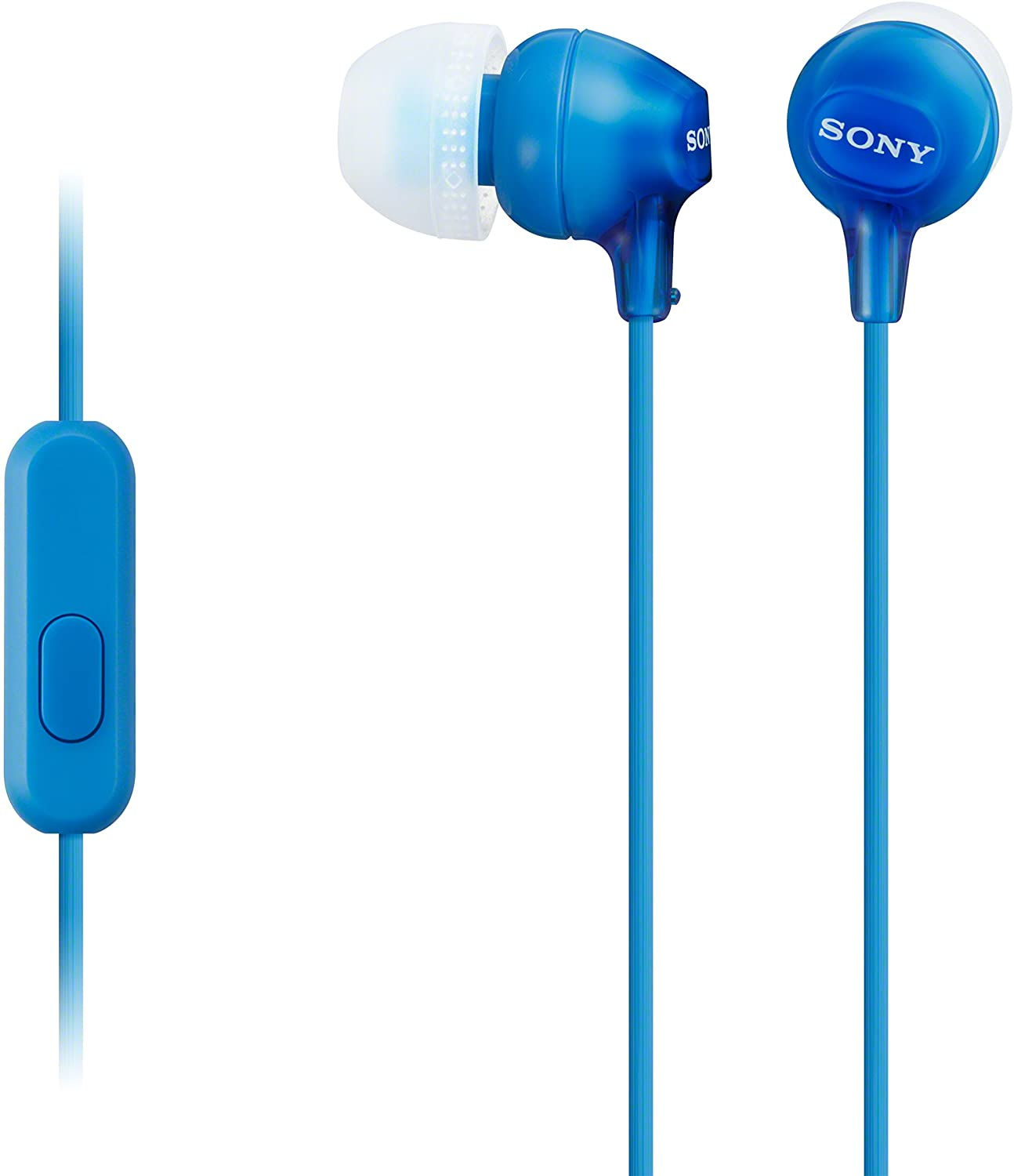 Sony MDR-EX15AP Earphones (Blue)