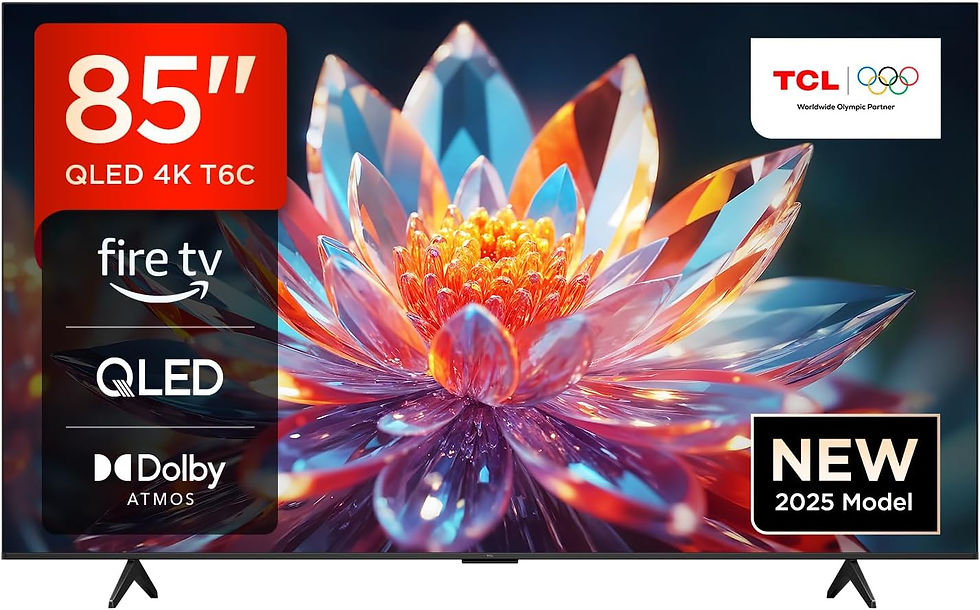 TCL 85T6C-UK 85” QLED 4K HDR TV, Fire TV