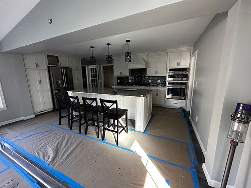 A kitchen getting remodeled in Wayne County, Ohio