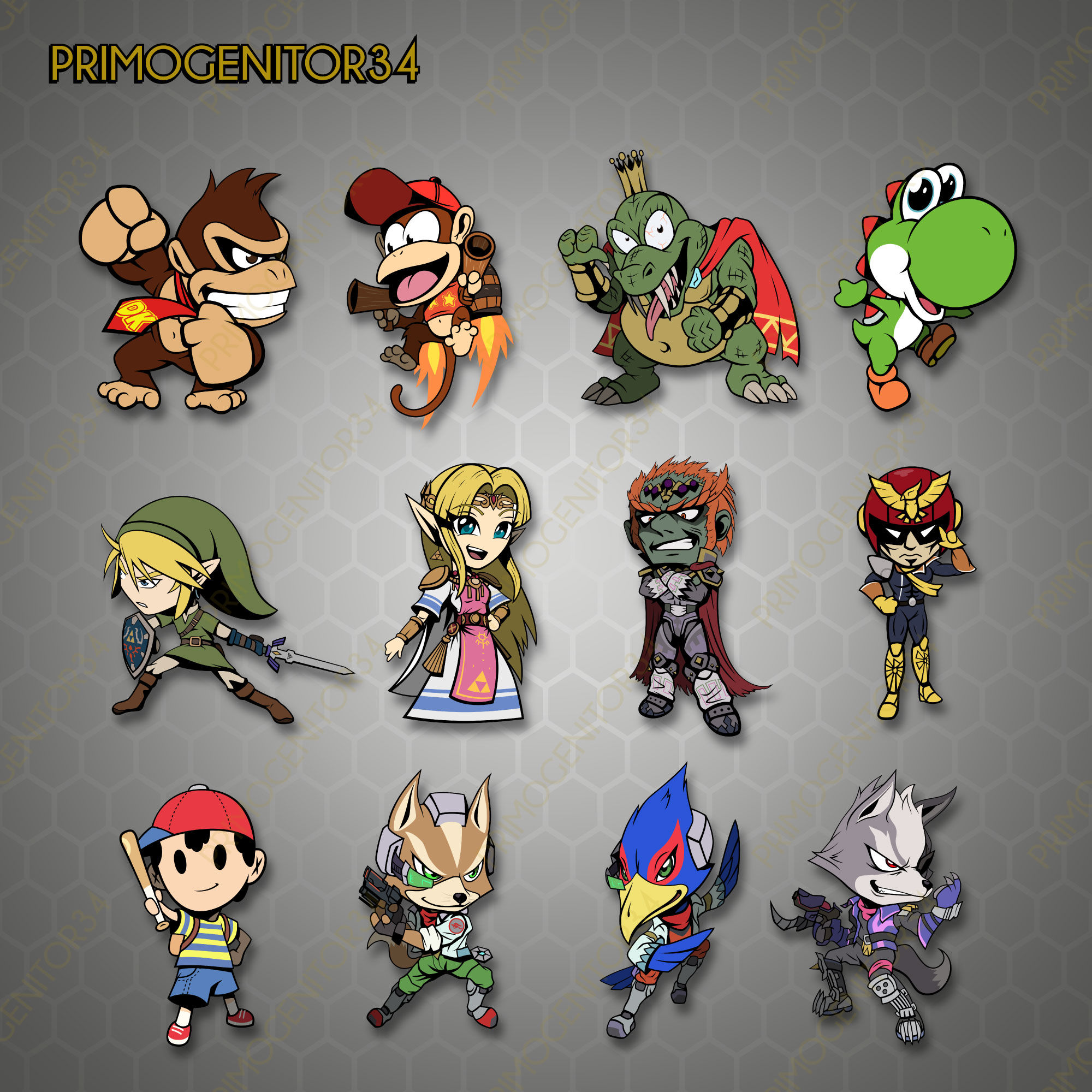 Classic Games Chibi Sticker Set 2