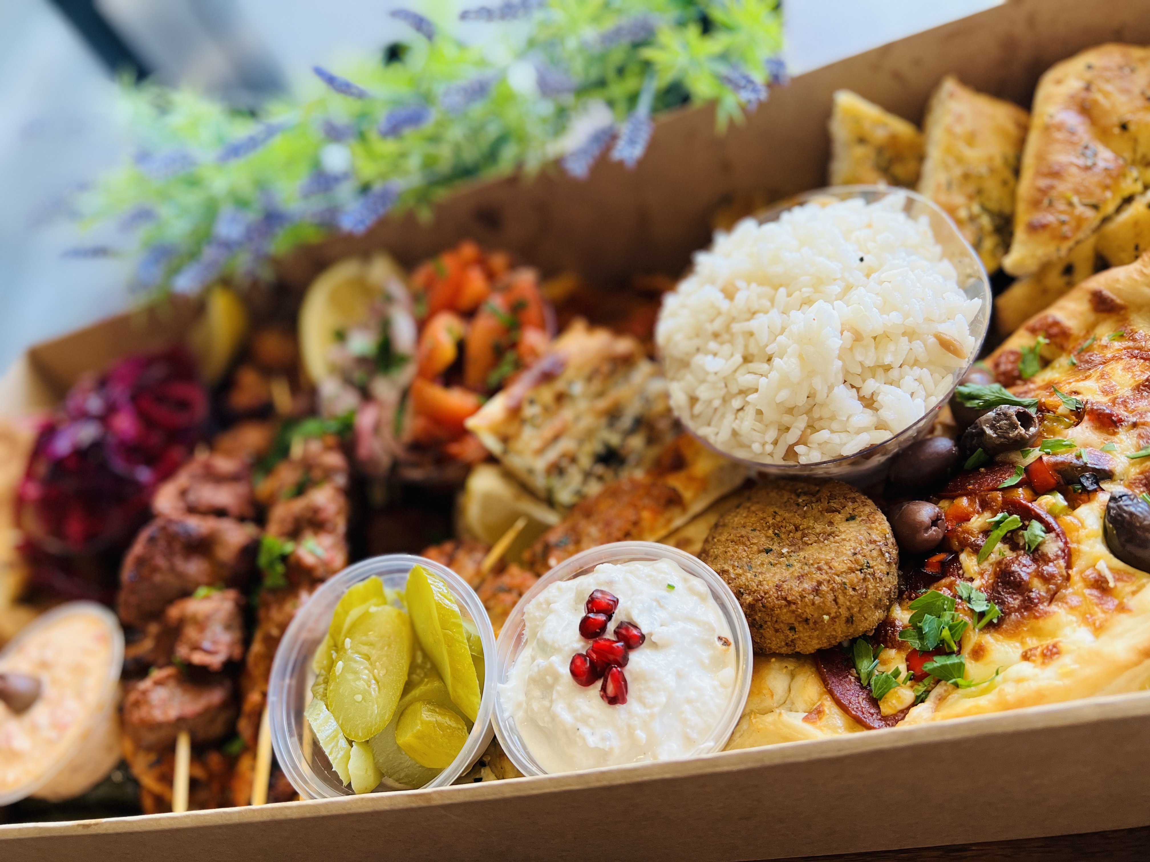 Arranged Food and Objects