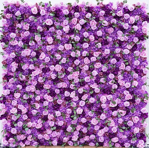 Purple Flower Wall Backdrop