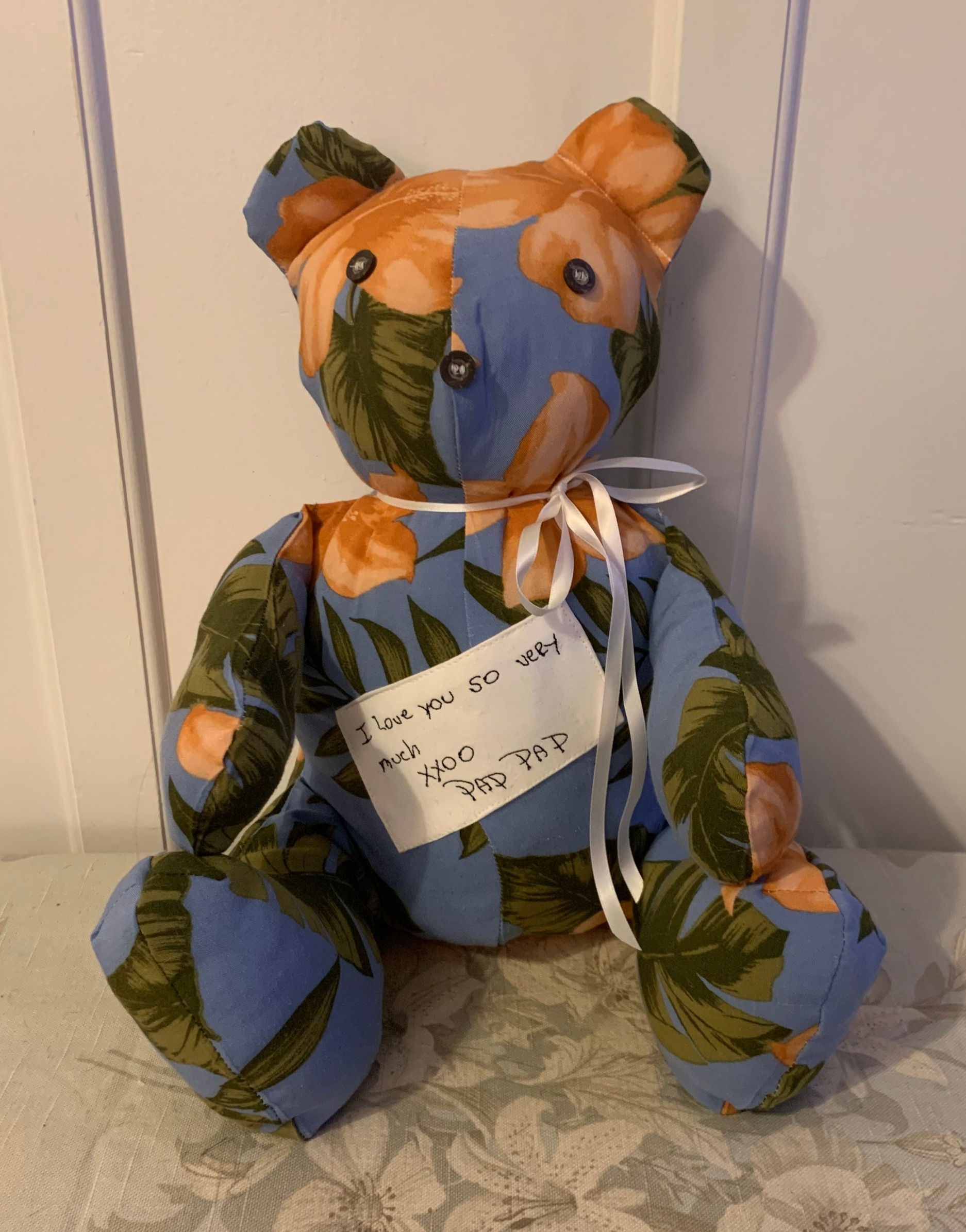 Memory Bear- with CUSTOM Embroidery