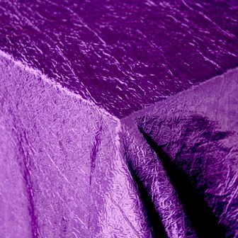 Thumbnail: Crushed Taffeta Table Cloths - Assorted Colours
