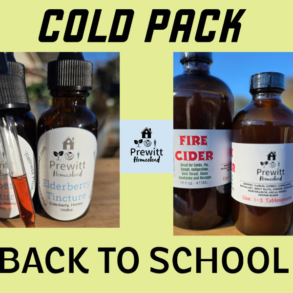Back to school Elderberry and Fire Cider from Prewitt Homestead