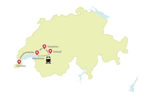 Möchten Sie Genf für einen Kurztrip mit allen Klassikern der Schweiz verlassen? Dann ist diese Tour definitiv für Sie. Von einem Besuch in einer der größten und ältesten Schokoladenfabriken der Schweiz bis zu einer Live-Demonstration, wie Alpenkäse seit Jahrhunderten hergestellt wird, und einer Zugfahrt, die nicht zufällig als "Goldener Pass" bezeichnet wird, lässt diese Reise keine Wünsche offen für einen kurzen Einblick in Schweiz.
