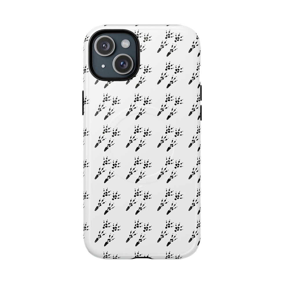 Thumbnail: Guinea Pig Paw Print iPhone MagSafe Case | Minimalist Pet Lover Phone Cover