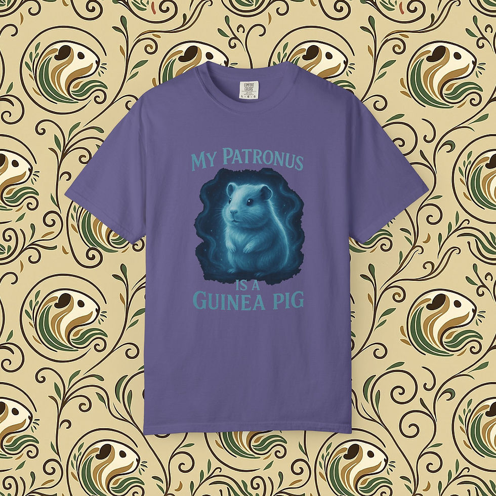 Thumbnail: Wizard-Inspired Guinea Pig Luxe Tee – My Patronus Is a Guinea Pig