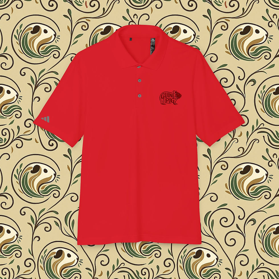Thumbnail: Polo Shirt Guinea Pig Lover Design- Comfortable Sporty Top for Athletes