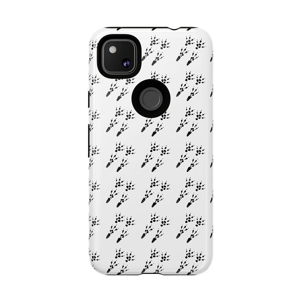 Thumbnail: Guinea Pig Paw Print Android Phone Case | Cute Minimalist Animal Lover Gift