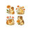 Thumbnail: Cute Guinea Pig Floral Kiss-Cut Stickers Perfect for Laptop, Scrapbooking