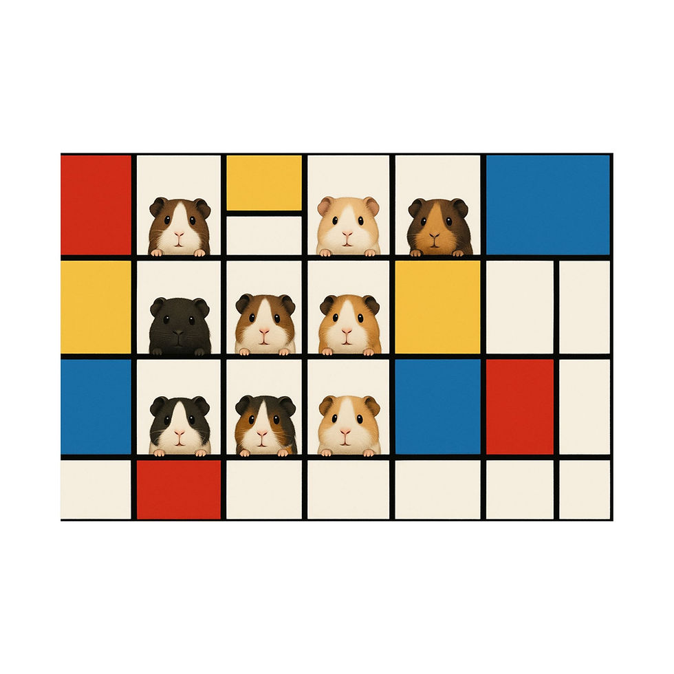 Thumbnail: Poster: Guinea Pig Modern Art