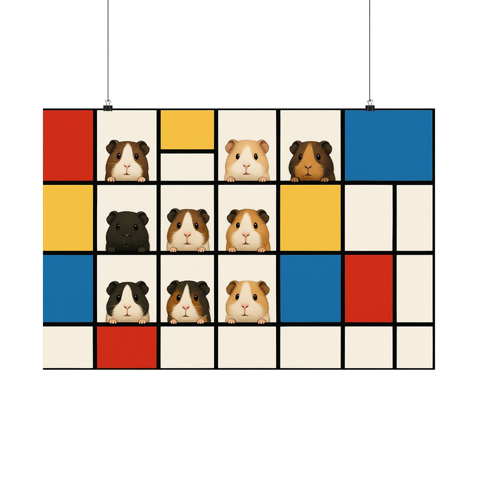 Poster: Guinea Pig Modern Art