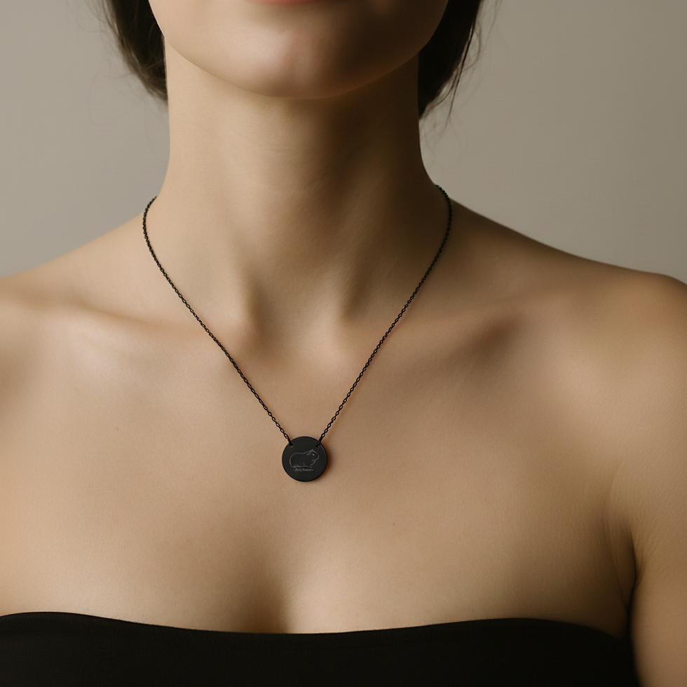 Thumbnail: Personalized Guinea Pig Necklace - Custom Pet Name Jewelry - Minimalist Keepsake