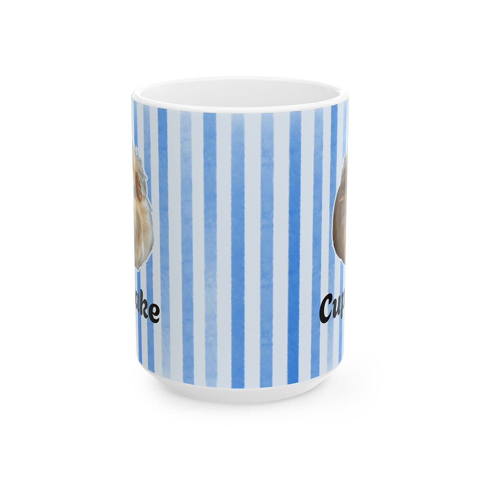 Thumbnail: Custom Guinea Pig Mug – Personalized Pet Portrait with Name  (11oz/15oz)